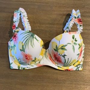 Shade & Shore Floral/Lemon bikini top-MULTIPLE SIZES